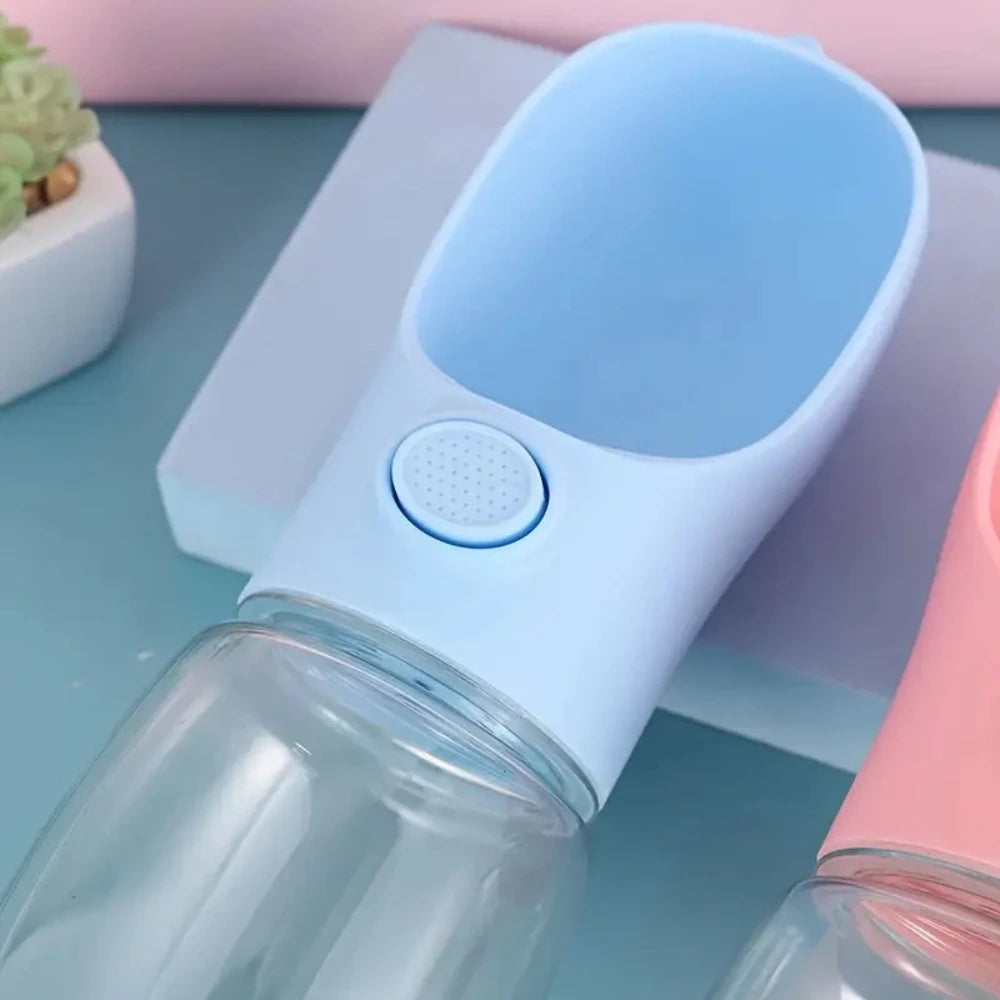 1pc Leak Proof Portable Dog Water Bottle with Dispenser, Outdoor Travel Hiking Essential for Dogs, Durable Plastic Dog Water Kit