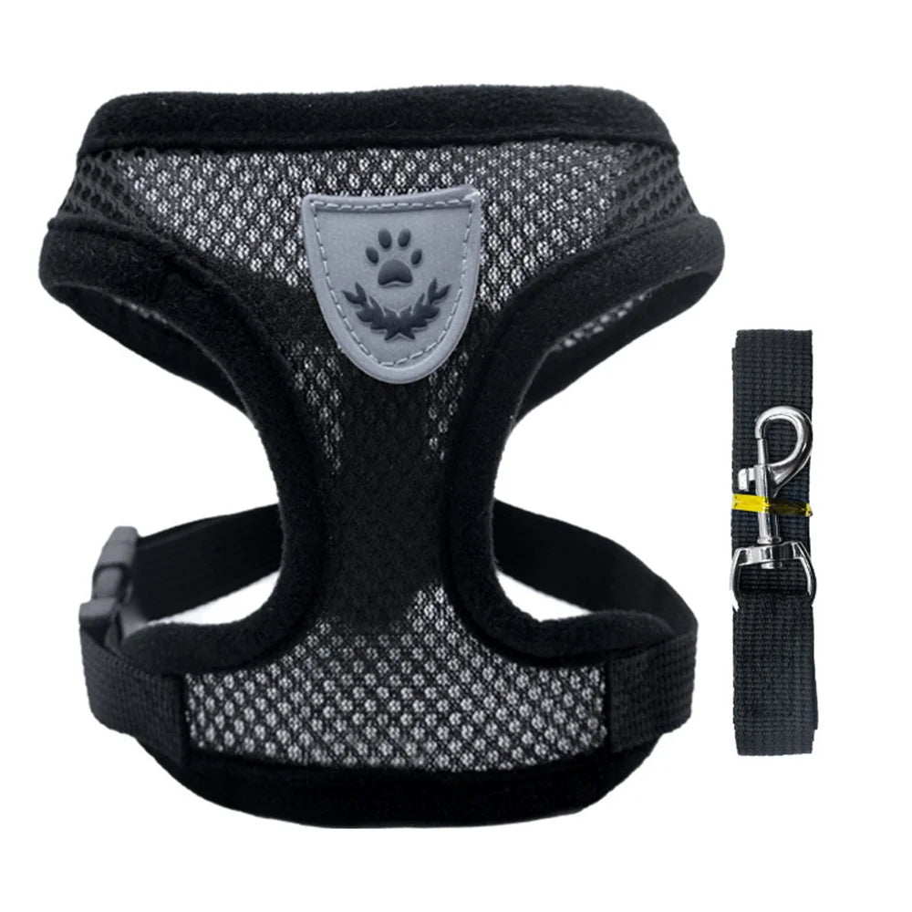 Cat Dog Harness With Lead Leash Kitten Puppy Outdoor Walking Collar Harness Adjustable Vest For Small Medium Pet Accessories